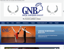 Tablet Screenshot of greeknorthernballet.com